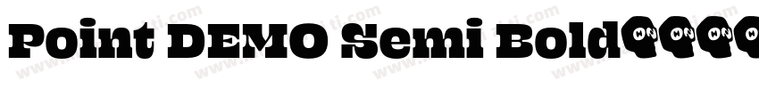 Point DEMO Semi Bold字体转换